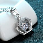 S925 Sterling Silver Crown Pendant Necklace for Women, Moissanite, Layering Chain, Factory Direct Wholesale