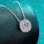 S925 Sterling Silver Moissanite Necklace for Women, Luxurious Square Pendant, Exquisite and Elegant Choker