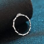 10-Point Moissanite Eternity Ring Four-Prong 925 Silver Women's Ring