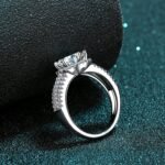 2 Carat Moissanite Six Prong Engagement Ring for Women