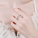 S925 Sterling Silver Moissanite Ring Full Eternity Band