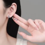 S925 Sterling Silver Moissanite Drop Earrings for Women, Water Drop Light Luxury Retro Design, Small Exquisite Ear Accessories