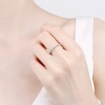 925 Silver Ring for Women Moissanite Ring Eternity Band Wedding Ring Factory Direct