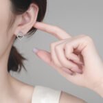 S925 Sterling Silver Moissanite Stud Earrings for Women Geometric Square Minimalist Fashion