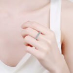 S925 Sterling Silver Ring for Women with Moissanite Cluster, Cuban Style, Factory Direct Wholesale