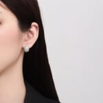 S925 Sterling Silver Moissanite Drop Pear-Shaped Earrings Minimalist High-End Women's Fashion Ear Accessories