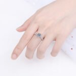 S925 Sterling Silver Ring for Women Moissanite Ring Eight Claw Tail Ring Factory Direct