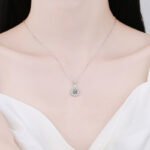 S925 Sterling Silver Necklace for Women, Moissanite Delicate Collarbone Chain, Factory Direct Wholesale
