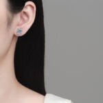 S925 Sterling Silver Moissanite Stud Earrings for Women, Oval Shape, Luxurious and Elegant, Fashionable and Versatile