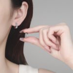 S925 Sterling Silver Moissanite Earrings for Women, Simple Ear Cuff, Daily Versatile Student Gift