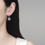 S925 Sterling Silver Moissanite Earrings for Women, Octagonal Ear Cuff, Exquisite Light Luxury Festive Gift