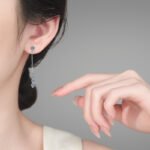 S925 Sterling Silver Moissanite Earrings for Women, Tassel Drop Earrings, Exquisite and Luxurious