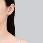 S925 Sterling Silver Moissanite Earrings for Women, Elegant Ear Cuff, Minimalist Style, Holiday Gift