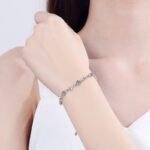 S925 Sterling Silver Moissanite Bracelet Heart Design Women's Fashion Jewelry Factory Direct Wholesale
