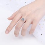 S925 Sterling Silver Ring for Women, Moissanite Wholesale, Classic Four-Prong Setting