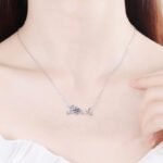 S925 Sterling Silver Necklace 1 Carat Moissanite Pendant Women's Fashion Classic Factory Direct