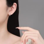 S925 Sterling Silver CZ Ear Cuff Minimalist Full Pave Earrings Fashionable Simple Daily Versatile
