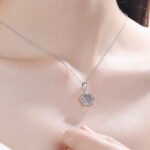 S925 Sterling Silver Crown Pendant Necklace for Women, Moissanite, Layering Chain, Factory Direct Wholesale
