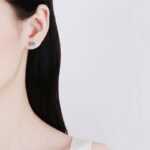 S925 Sterling Silver Moissanite Stud Earrings for Women, Cute Small Ear Accessory, Factory Direct Wholesale