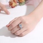 2 Carat Moissanite Six Prong Engagement Ring for Women
