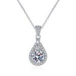 S925 Sterling Silver Necklace for Women, Moissanite Delicate Collarbone Chain, Factory Direct Wholesale