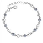 S925 Sterling Silver Moissanite Bracelet Heart Design Women's Fashion Jewelry Factory Direct Wholesale