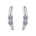 S925 Silver Moissanite Stud Earrings for Women, Cute Rabbit Earrings, Sweet and Simple