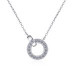 S925 Sterling Silver Necklace for Women, Moissanite Minimalist Collarbone Chain, Factory Wholesale