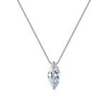 S925 Silver Women's Drop Necklace, Simple and Elegant, Daily Commute, Moissanite