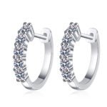 S925 Sterling Silver Earrings for Women, Small Moissanite Stud Earrings, Factory Direct Wholesale
