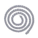 S925 Sterling Silver Moissanite Tennis Necklace for Women, Wholesale
