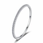 925 Sterling Silver Moissanite Bracelet Starry Sky Full Pavé Bangle