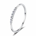 S925 Sterling Silver Bubble Moissanite Bracelet, Fashionable Minimalist Bangle, Gift for Women, Wholesale